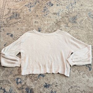 lululemon athletica Cream Crew Neck Sweater